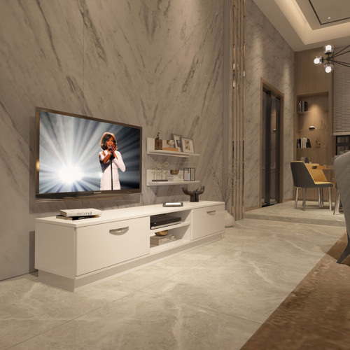 Eko 4b Slm Dvd Tv Ünitesi Tv Sehpası - Parlak Beyaz