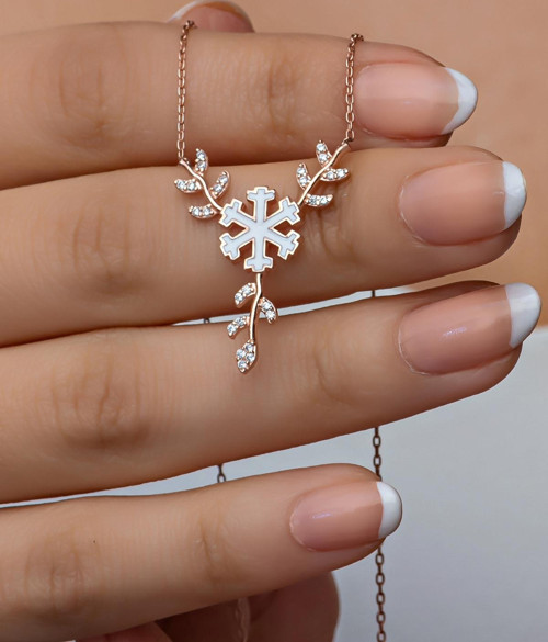 925 Ayar Gümüş Daldaki Kartanesi Kolye