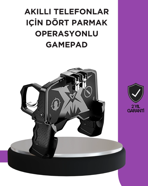 Tetikli Mobil Gamepad Ergonomik Kavramalı Oyun Atı