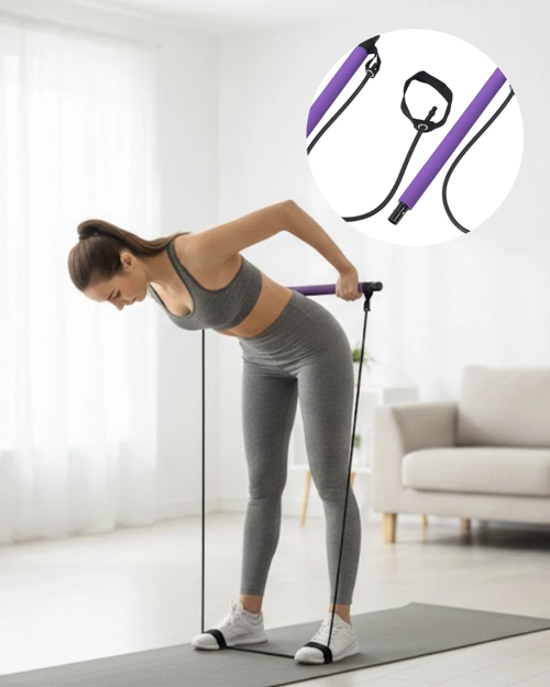 Pilates Bar Direnç Aleti Duruş Geliştirici Ve Kas Güçlendirici