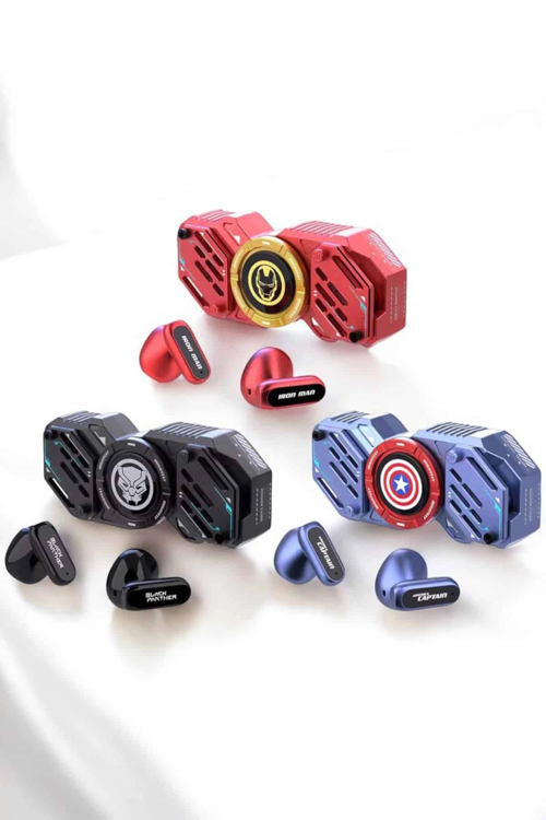 Kırmızı Kablosuz Bluetooth Kulaklık Stres Çarklı Kulaklığı