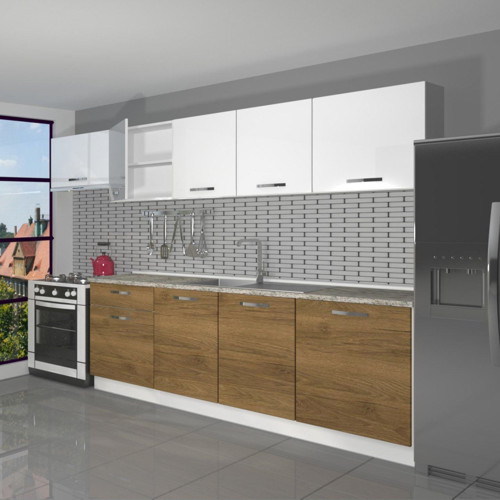 Smart 280 Mdf Hazır Mutfak Dolabı - Tezgah Dahil - Pera Beyaz