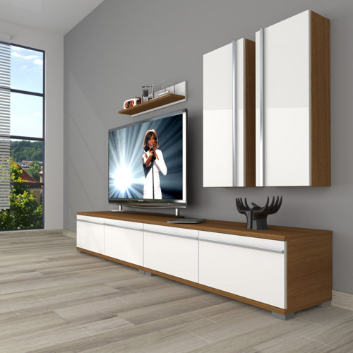 Eko 5200t Mdf Tv Ünitesi Tv Sehpası - Ceviz Beyaz