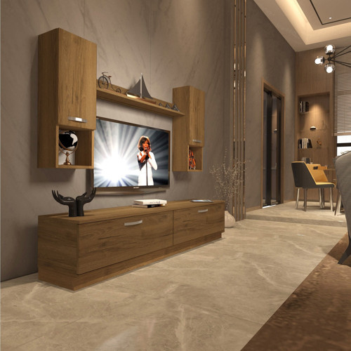 Eko 5dab Mdf Std Tv Ünitesi Tv Sehpası - Naturel Pera