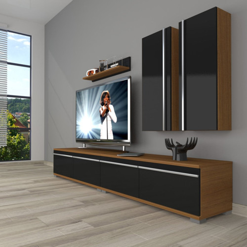 Eko 5200t Mdf Tv Ünitesi Tv Sehpası - Ceviz Siyah