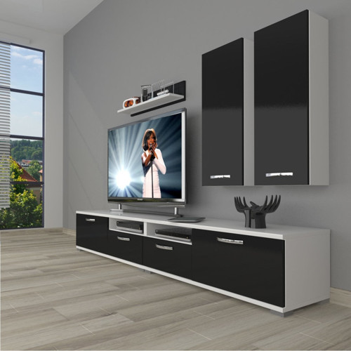 Eko 5220d Slm Tv Ünitesi Tv Sehpası - Beyaz Siyah