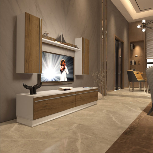 Eko 5db Mdf Std Tv Ünitesi Tv Sehpası - Beyaz Pera