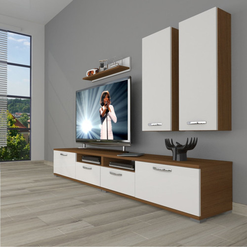 Eko 5220d Slm Tv Ünitesi Tv Sehpası - Ceviz Beyaz