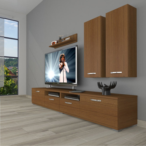 Eko 5220d Slm Tv Ünitesi Tv Sehpası - Naturel Ceviz