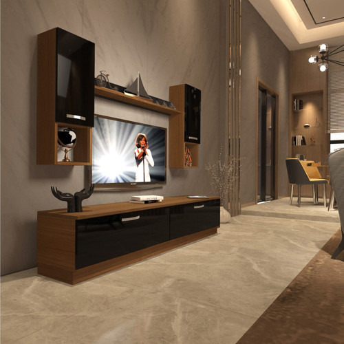 Eko 5dab Mdf Std Tv Ünitesi Tv Sehpası - Ceviz Siyah