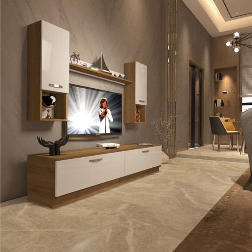 Eko 5dab Mdf Std Tv Ünitesi Tv Sehpası - Pera Beyaz