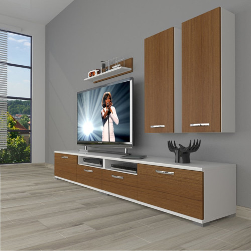 Eko 5220d Slm Tv Ünitesi Tv Sehpası - Beyaz Ceviz