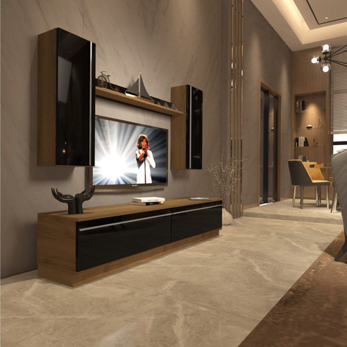 Eko 5db Mdf Std Tv Ünitesi Tv Sehpası - Pera Siyah