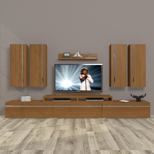 Ekoflex 8d Mdf Tv Ünitesi Tv Sehpası - Naturel Ceviz