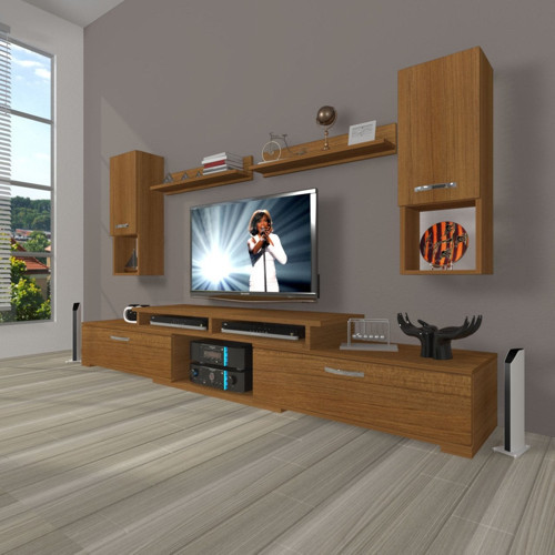 Flex 5da130 Slm Tv Ünitesi Tv Sehpası - Naturel Ceviz