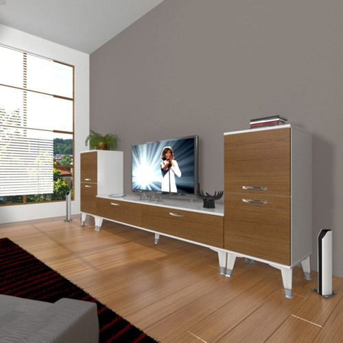 Eko On2 Slm Std Silver Tv Ünitesi Tv Sehpası - Beyaz Ceviz