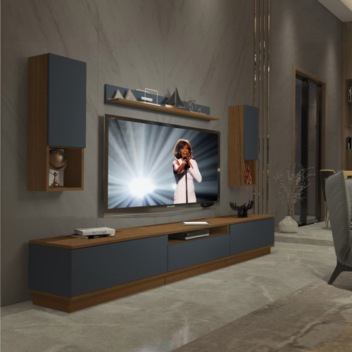 Trendstyle 270das Mdf Tv Ünitesi Tv Sehpası - Ceviz Antrasit