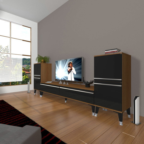 Eko On2 Mdf Std Silver Tv Ünitesi Tv Sehpası - Ceviz Siyah