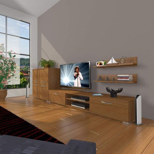 Eko On Mdf Dvd Tv Ünitesi Tv Sehpası - Naturel Ceviz