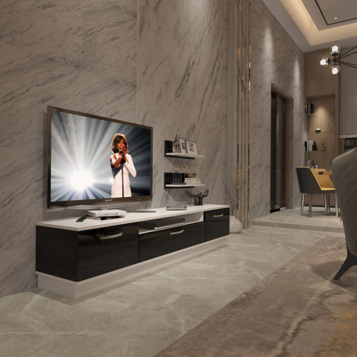 Trendstyle 4 Slm Tv Ünitesi Tv Sehpası - Beyaz Siyah