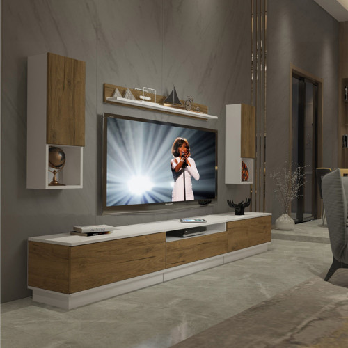 Trendstyle 270das Mdf Tv Ünitesi Tv Sehpası - Beyaz Pera