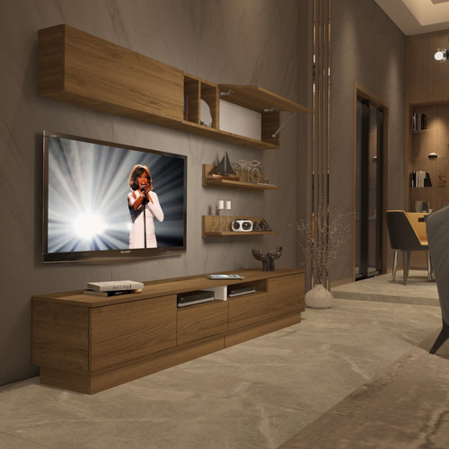 Trendstyle 5220s Mdf Tv Ünitesi Tv Sehpası - Naturel Pera