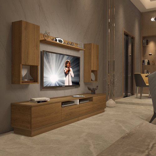 Trendstyle 5220das Mdf Tv Ünitesi Tv Sehpası - Naturel Pera