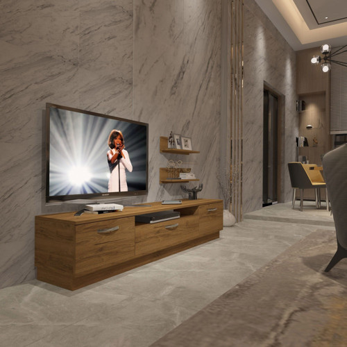 Trendstyle 4 Mdf Tv Ünitesi Tv Sehpası - Naturel Pera