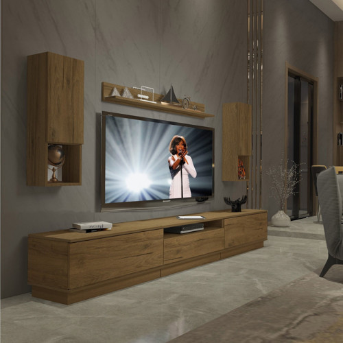 Trendstyle 270das Mdf Tv Ünitesi Tv Sehpası - Naturel Pera