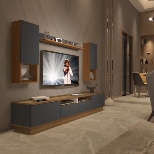 Trendstyle 5220das Mdf Tv Ünitesi Tv Sehpası - Pera Antrasit