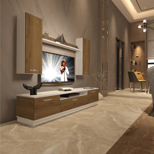 Trendstyle 5d Mdf Tv Ünitesi Tv Sehpası - Beyaz Pera