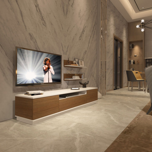 Trio 4s Mdf Tv Ünitesi Tv Sehpası - Beyaz Ceviz