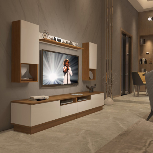 Trendstyle 5220das Mdf Tv Ünitesi Tv Sehpası - Ceviz Beyaz