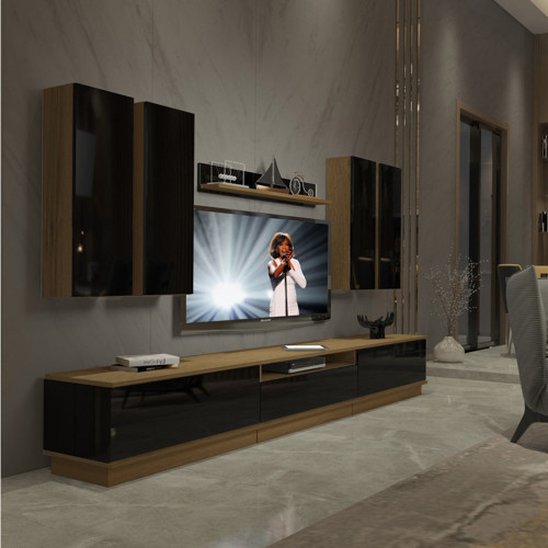 Trendstyle 8ds Mdf Tv Ünitesi Tv Sehpası - Pera Siyah