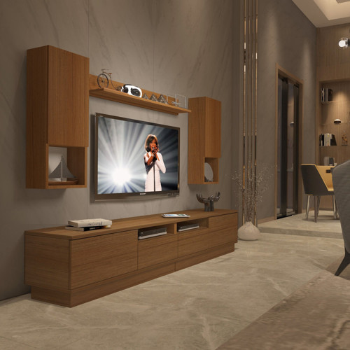 Trendstyle 5220das Mdf Tv Ünitesi Tv Sehpası - Naturel Ceviz