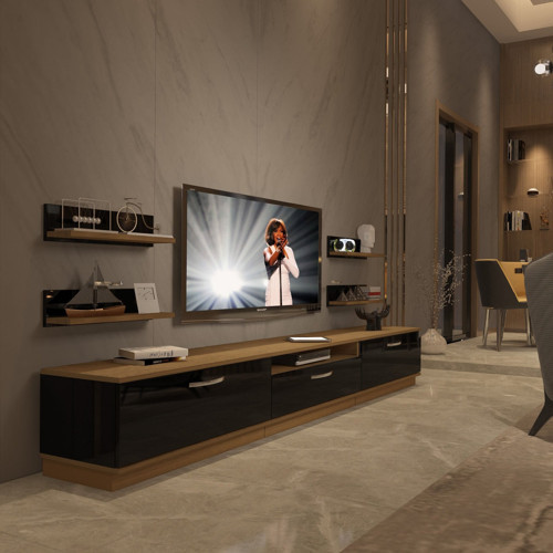 Trendstyle 270r Mdf Tv Ünitesi Tv Sehpası - Pera Siyah