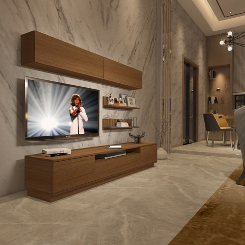 Trendstyle 5s Mdf Tv Ünitesi Tv Sehpası - Naturel Ceviz