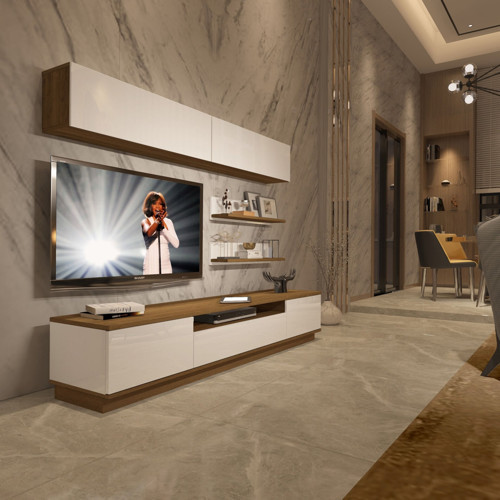 Trendstyle 5s Mdf Tv Ünitesi Tv Sehpası - Pera Beyaz