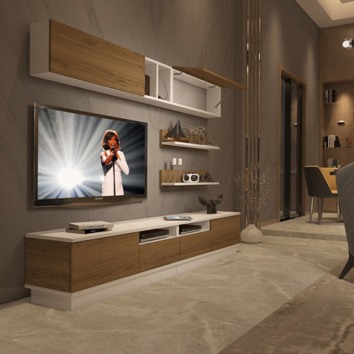 Trendstyle 5220s Mdf Tv Ünitesi Tv Sehpası - Beyaz Pera