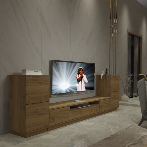 Trendstyle On2s Mdf Tv Ünitesi Tv Sehpası - Naturel Pera