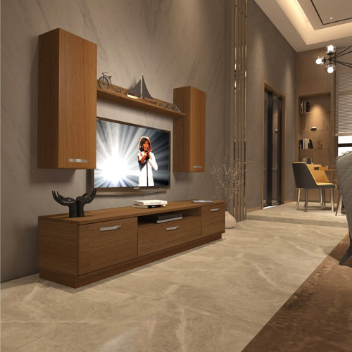 Trendstyle 5d Mdf Tv Ünitesi Tv Sehpası - Naturel Ceviz