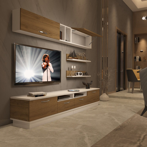 Trendstyle 5220 Mdf Tv Ünitesi Tv Sehpası - Beyaz Pera
