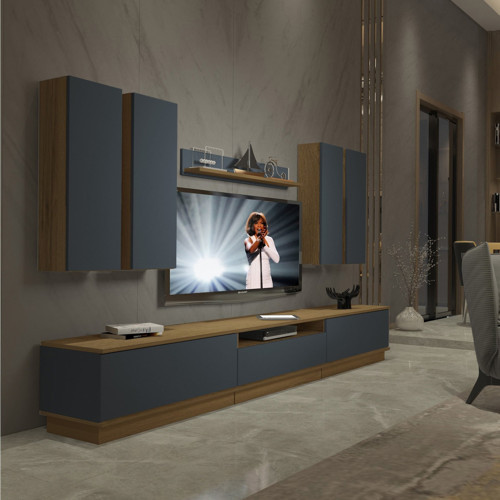 Trendstyle 8ds Mdf Tv Ünitesi Tv Sehpası - Pera Antrasit