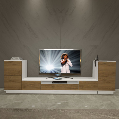 Trendstyle On2s Mdf Tv Ünitesi Tv Sehpası - Beyaz Pera