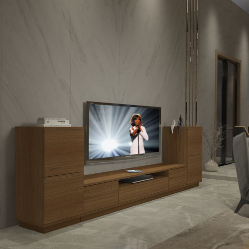 Trendstyle On2s Mdf Tv Ünitesi Tv Sehpası - Naturel Ceviz
