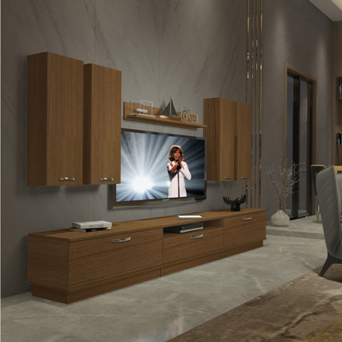Trendstyle 8d Slm Tv Ünitesi Tv Sehpası - Naturel Ceviz