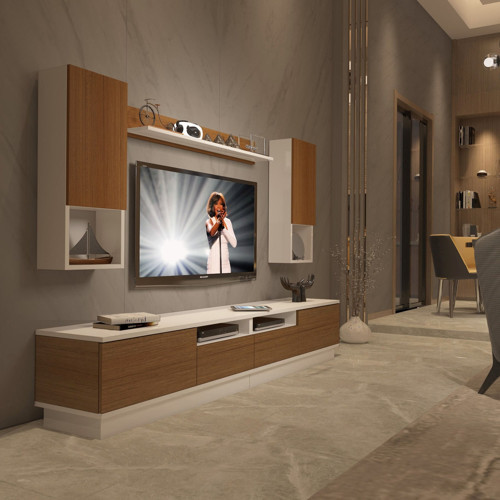 Trendstyle 5220das Mdf Tv Ünitesi Tv Sehpası - Beyaz Ceviz