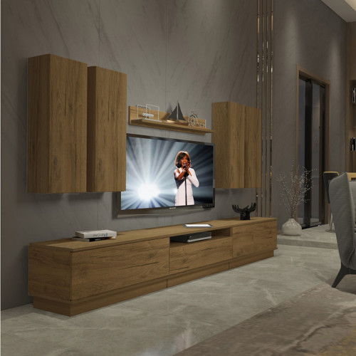 Trendstyle 8ds Mdf Tv Ünitesi Tv Sehpası - Naturel Pera