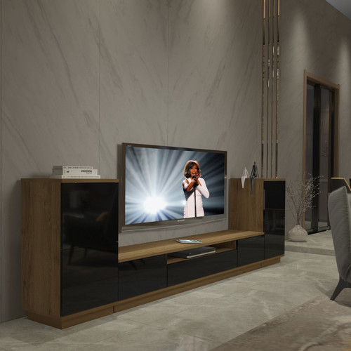 Trendstyle On2s Mdf Tv Ünitesi Tv Sehpası - Pera Siyah