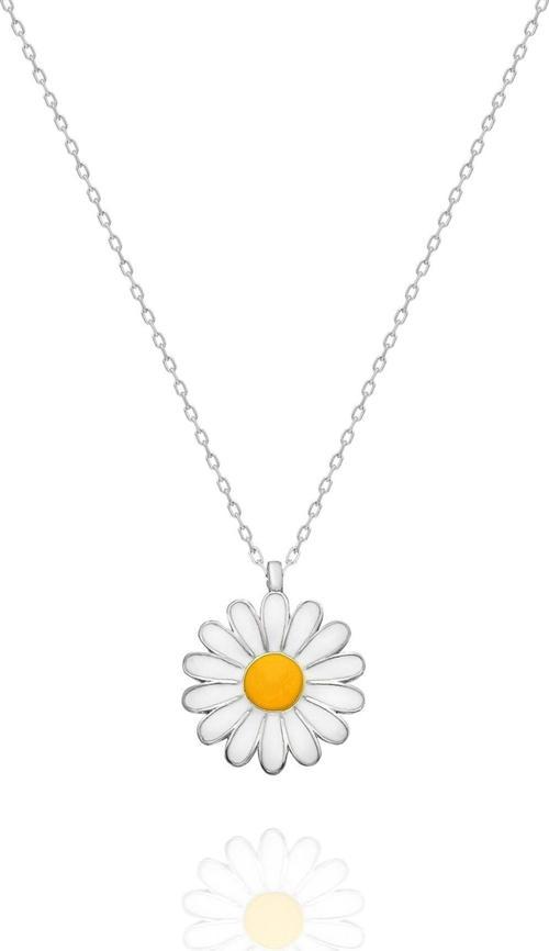 925 Ayar Papatya Kolye Kadın Gümüş Kolye